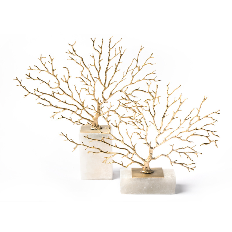 Light Luxury Gold Metal Home Accessories Decorations For Modern Home Decor 