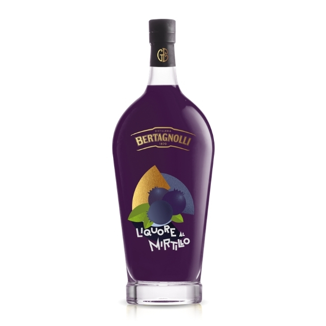 Made In Italy Blueberry Liqueur Liquore Al Mirtillo 700ml Glass Bottle 